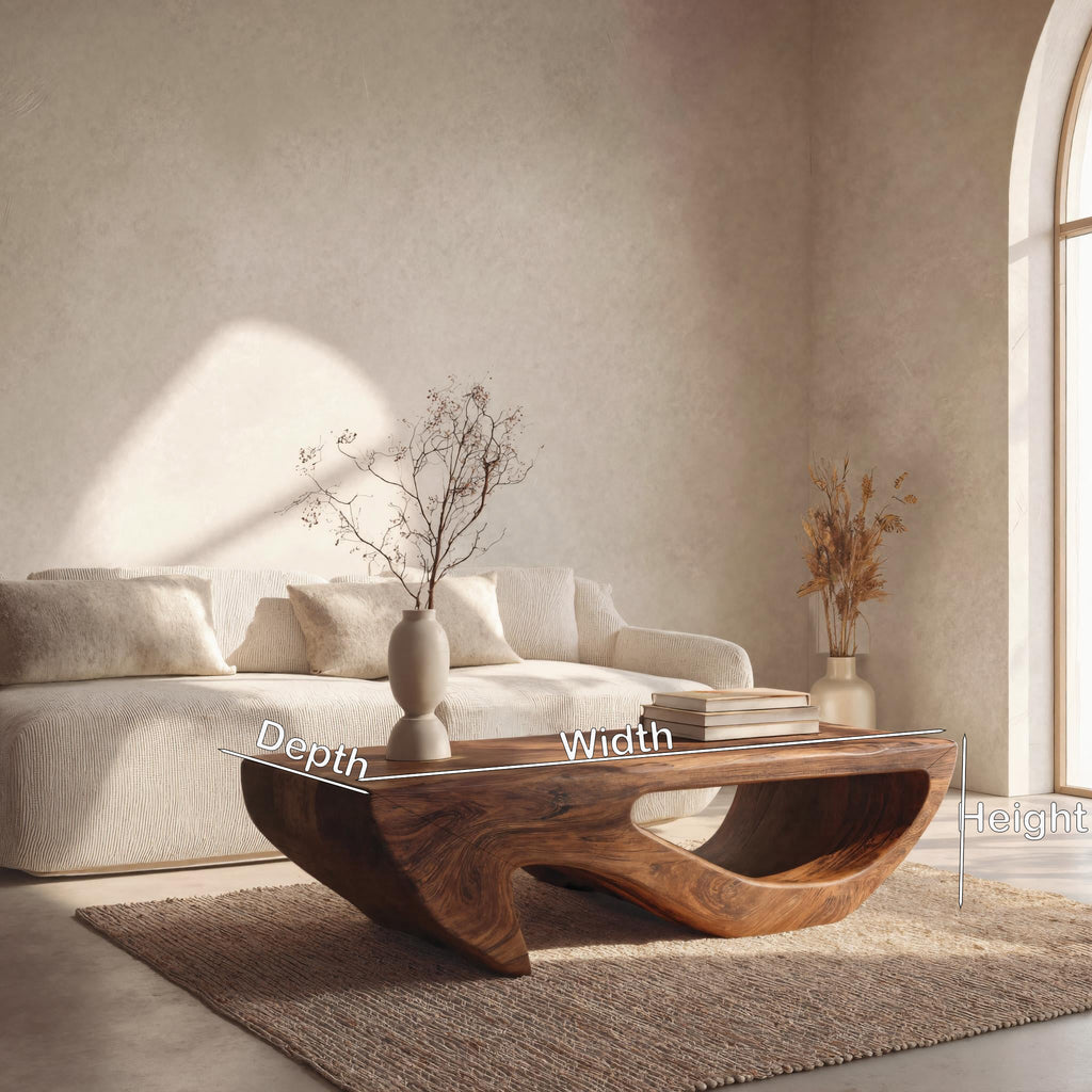 Modern Coffee Table Open Shelf Design For Living Room