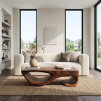 Minimal Curved Coffee Table For Living Room