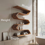 Modern Sculptural Wall Mounted Bathroom Storage For Bathroom