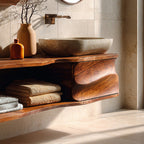 Organic Sculptural Bathroom Vanity For Modern Bathroom Interior