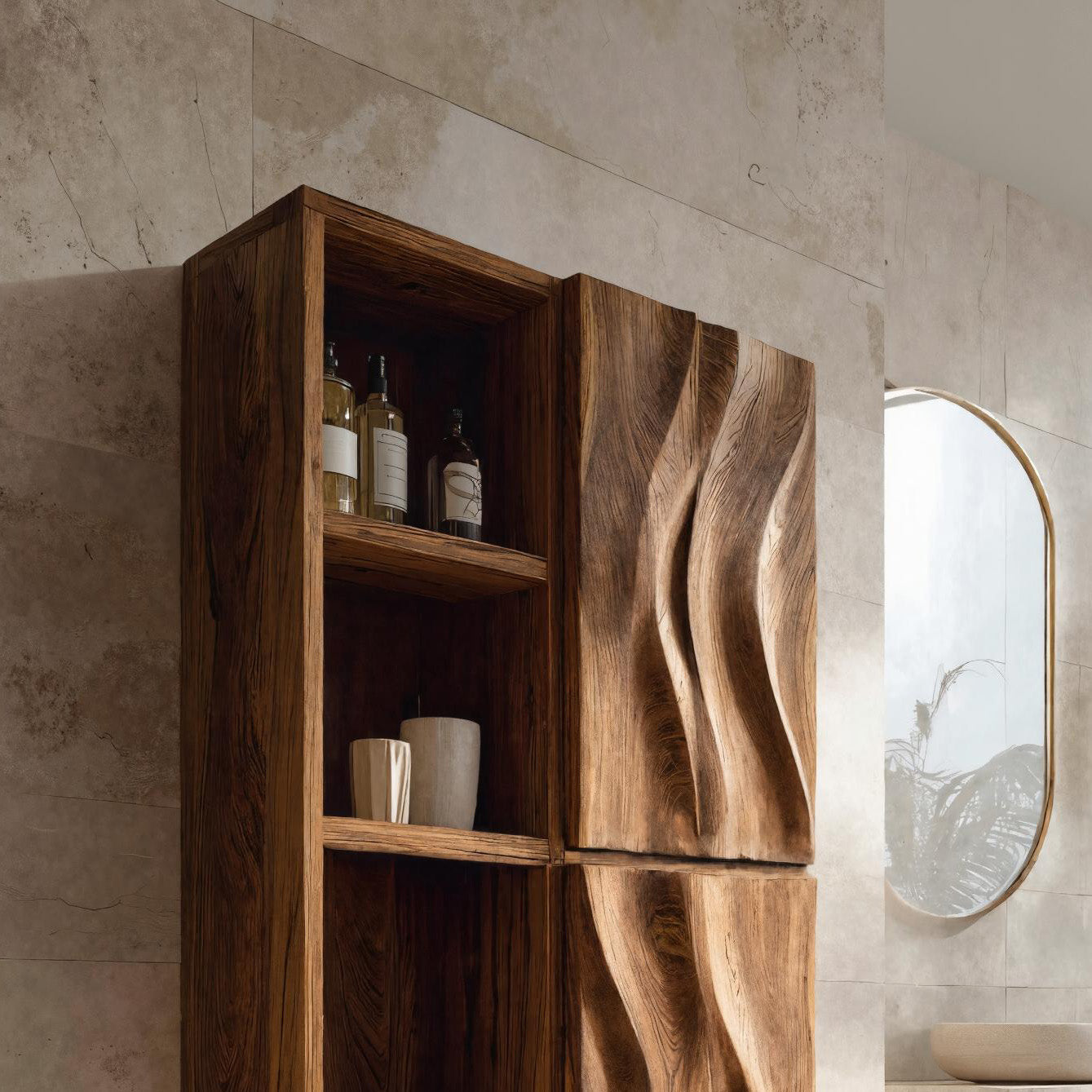Contemporary Wall-Mounted Bathroom Cabinet For Bathroom
