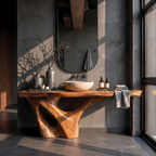 Rustic Solid Vanity For Timeless Bathroom Furniture