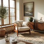 Modern Handcrafted Armchair For Living Room Or Reading Corner