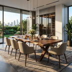 Luxury Live Edge Dining Table For Family Dining Space