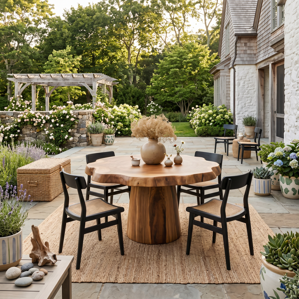 Round Pedestal Dining Table For Modern Kitchen Or Dining Room