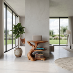 Handcrafted Wooden Media Stand Custom Living Room