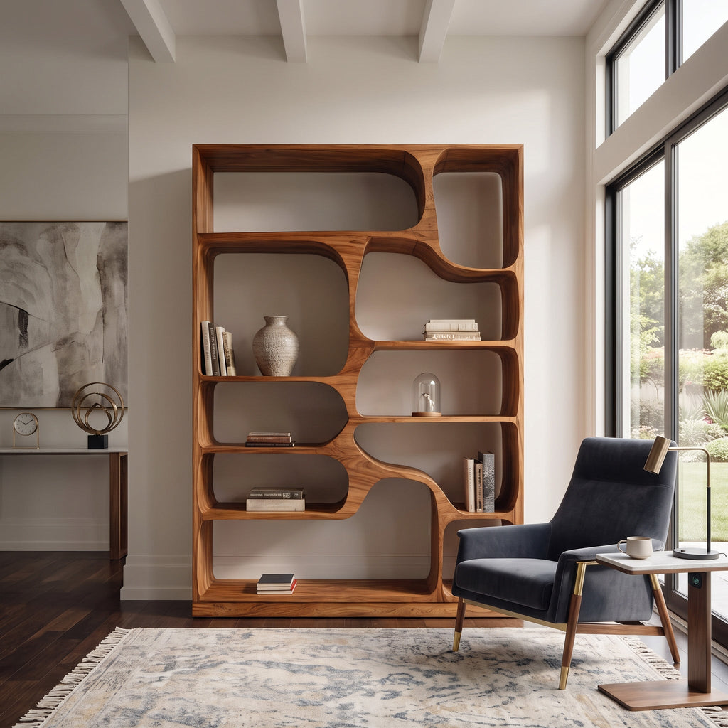 Artistic Bookcase For Living Room Or Bedroom