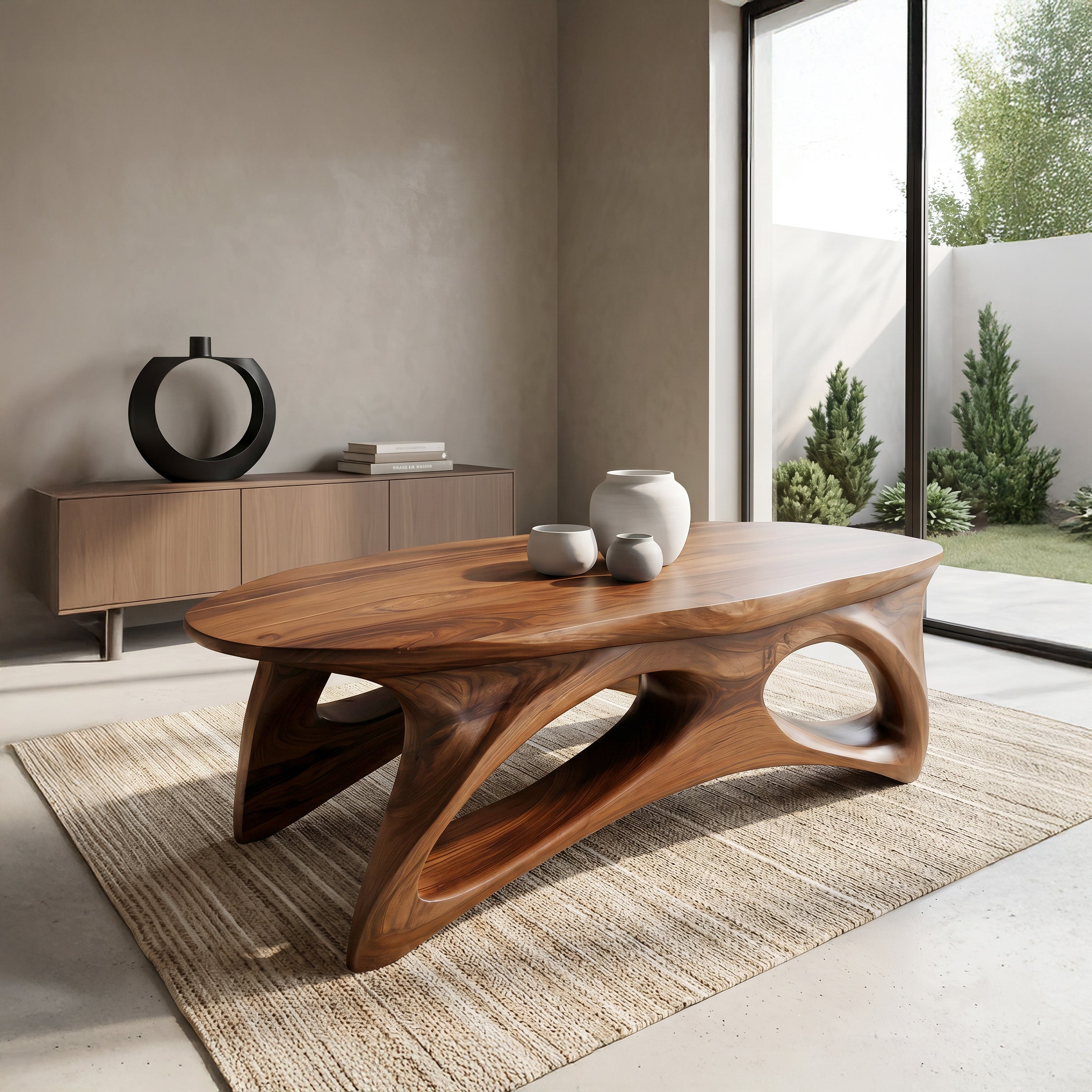 Organic Sculptural Coffee Table For Lounge Or Holiday Decoration