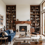 Rustic Sculptural Live Edge Fireplace Mantel For Holiday Decor