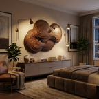 Organic Cloud Wall Sculpture With Layered Design For Bedroom