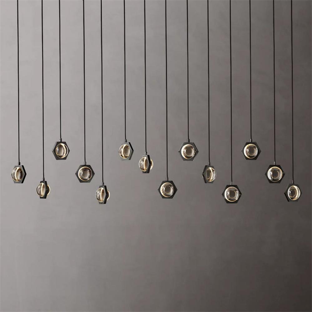 Eclatant Celestial Orbit Linear Chandelier 54"