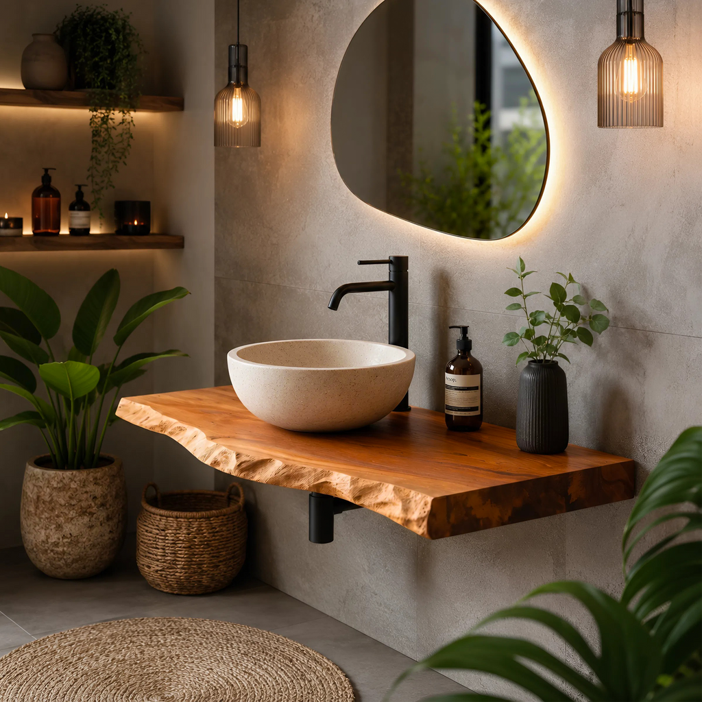 Mid Century Bathroom Vanity Decorating Ideas