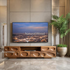 Handcrafted TV Cabinet With Sculpted Drawers For Living Room