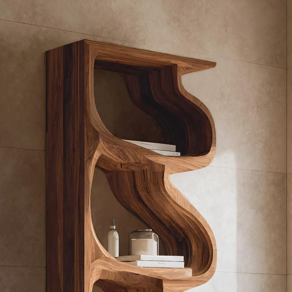 Organic Wall Bathroom Storage For Modern Bathroom Interior