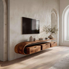 Modern TV Console Open Storage For Living Room