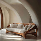 Organic Curved Sofa For Living Room Furniture