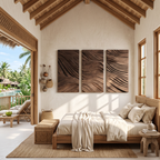 Modern Rectangle Solid Wood Wall Art For Bedroom