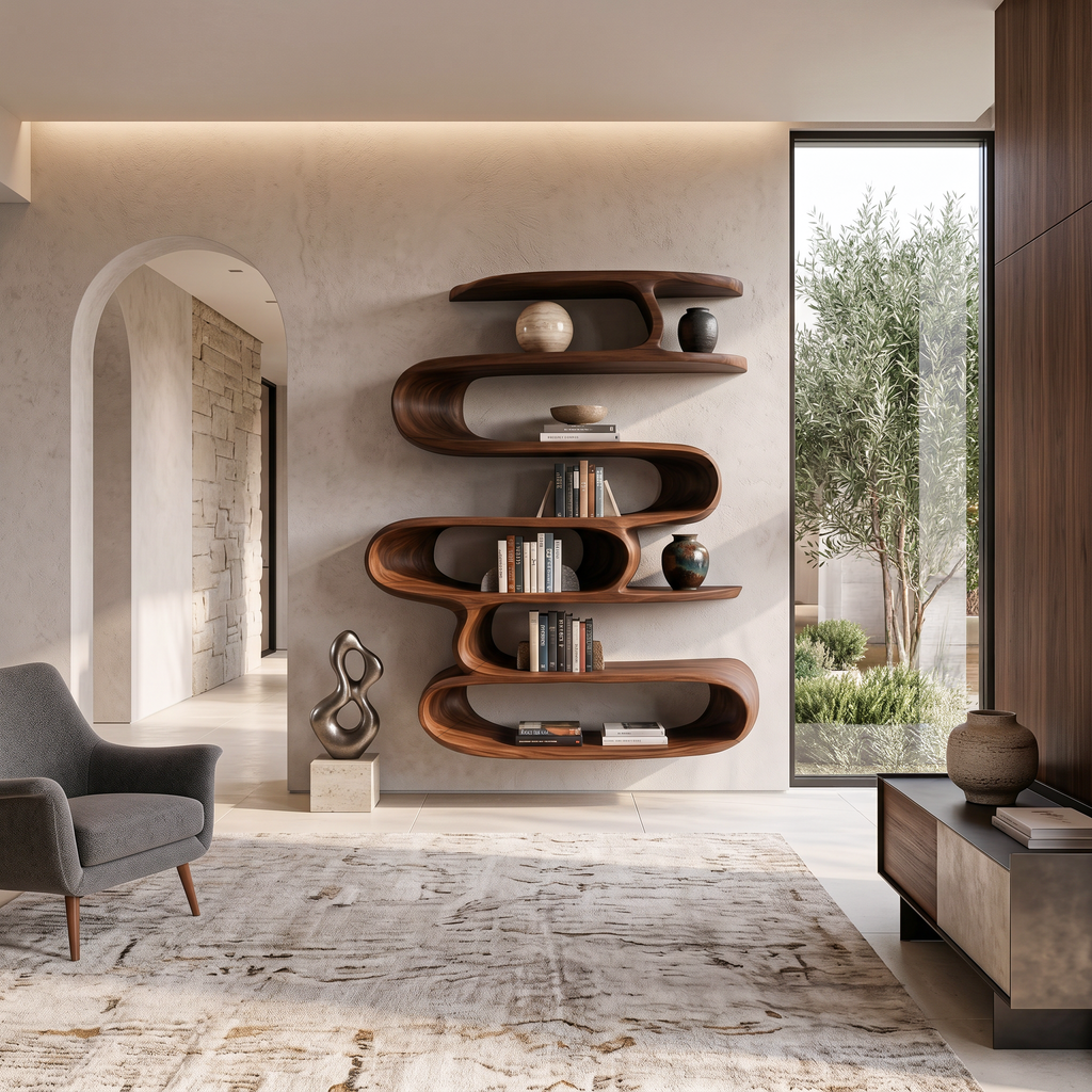 Elegant Wall-Mounted Shelf For Modern Home Decor