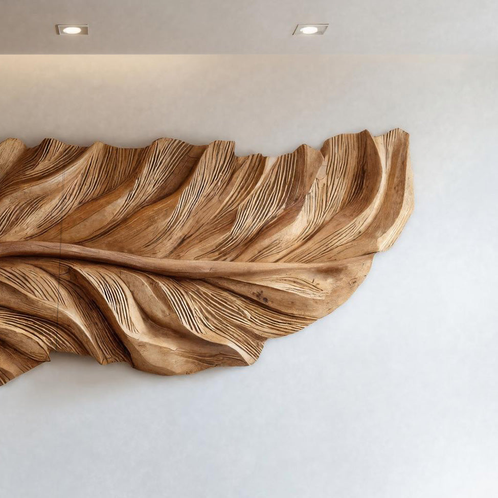 Organic Feather Wall Art Nature Inspired For Home Decor
