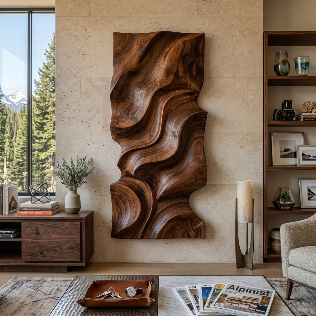 Modern Organic Wall Decor Art Piece For Living Room