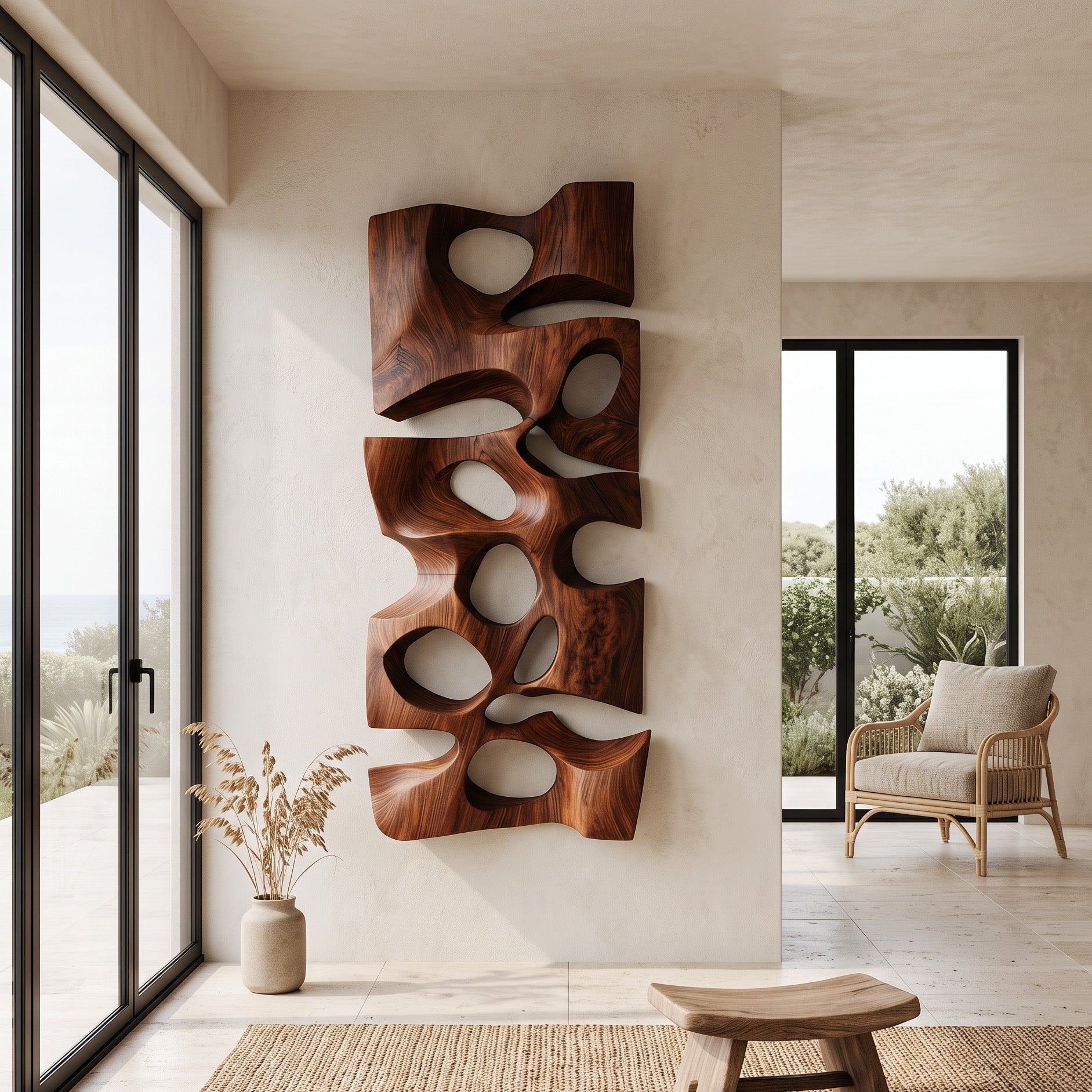 Modern Abstract Wall Sculpture For Living Room