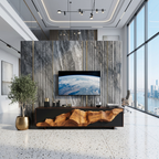 Farmhouse TV Console Table For Entryway Decor