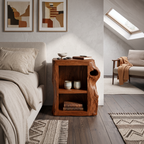 Handcrafted Live Edge Nightstand For Elegant Bedroom