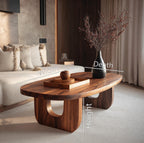 Modern Sculptural Coffee Table For Living Room
