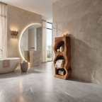 Organic Sculptural Bathroom Shelf For Towels Or Spa Essentials