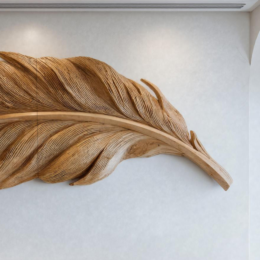 Modern Feather Wall Art For Living Room Decor