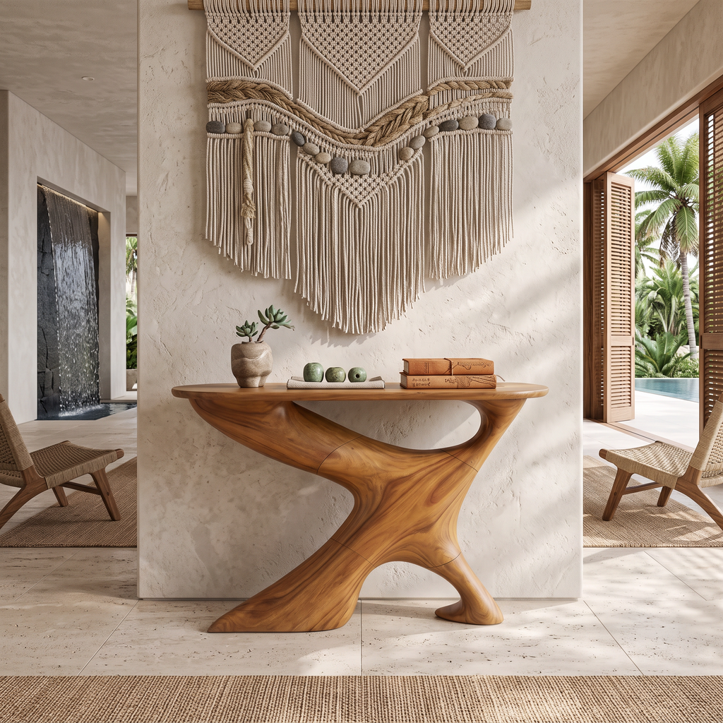 Handcrafted Foyer Table Furniture Decor