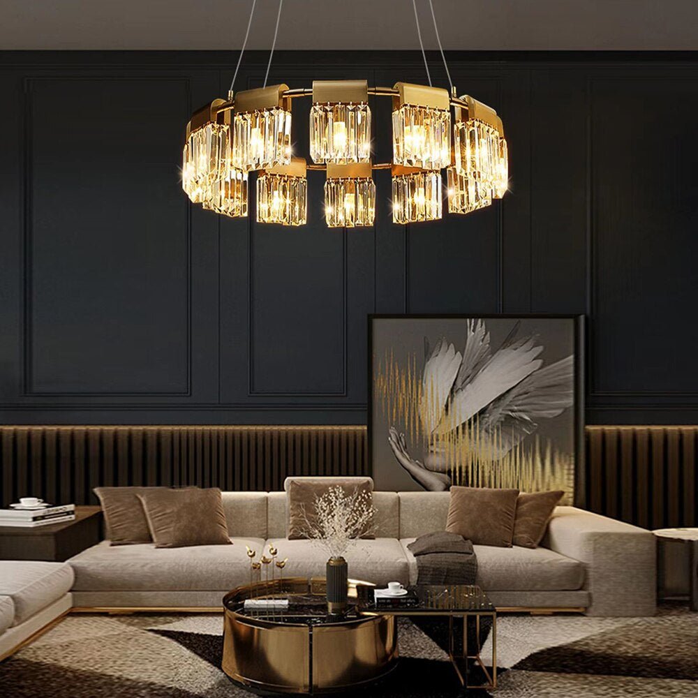 buyGio 32" Modern Crystal Chandelier - Morsale