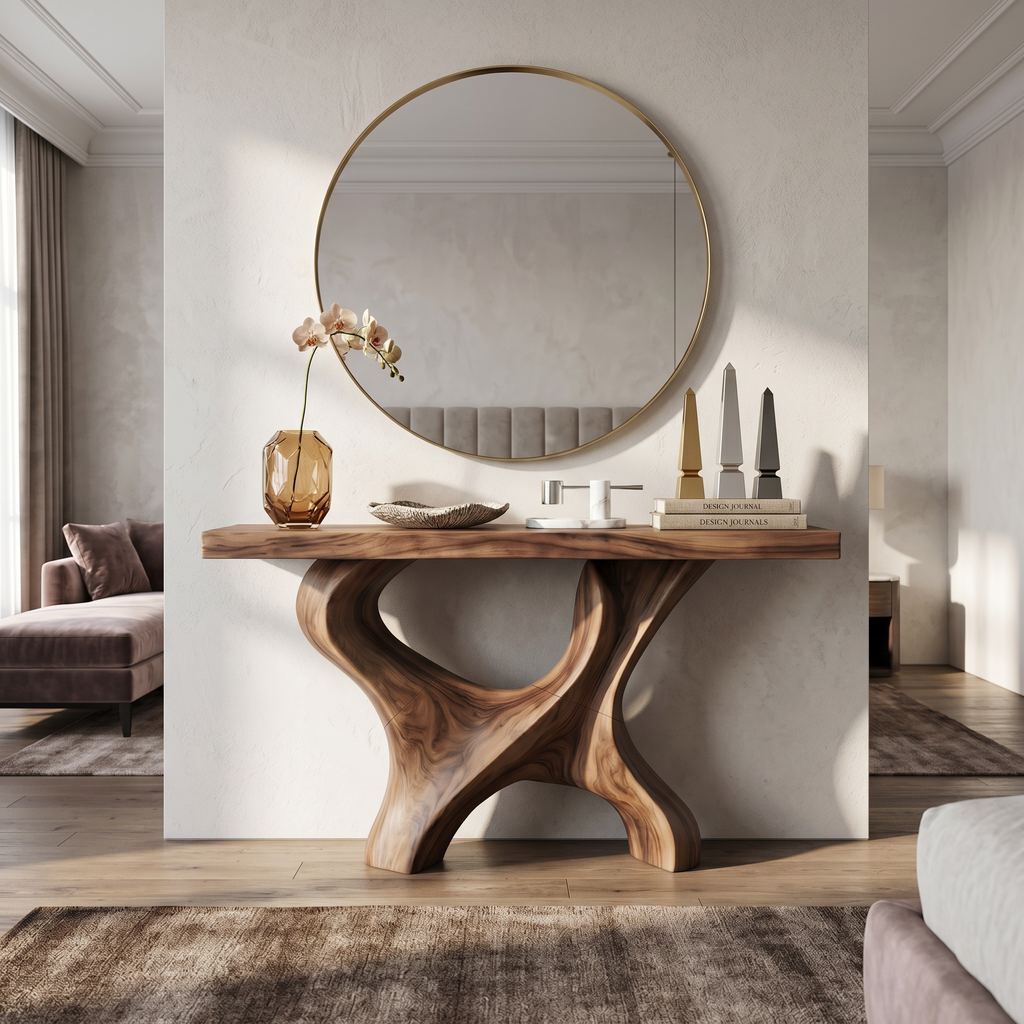 Handcrafted Entryway Storage Furniture Decor