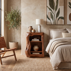 Rustic Wooden Nightstand Bedroom Furniture Essential
