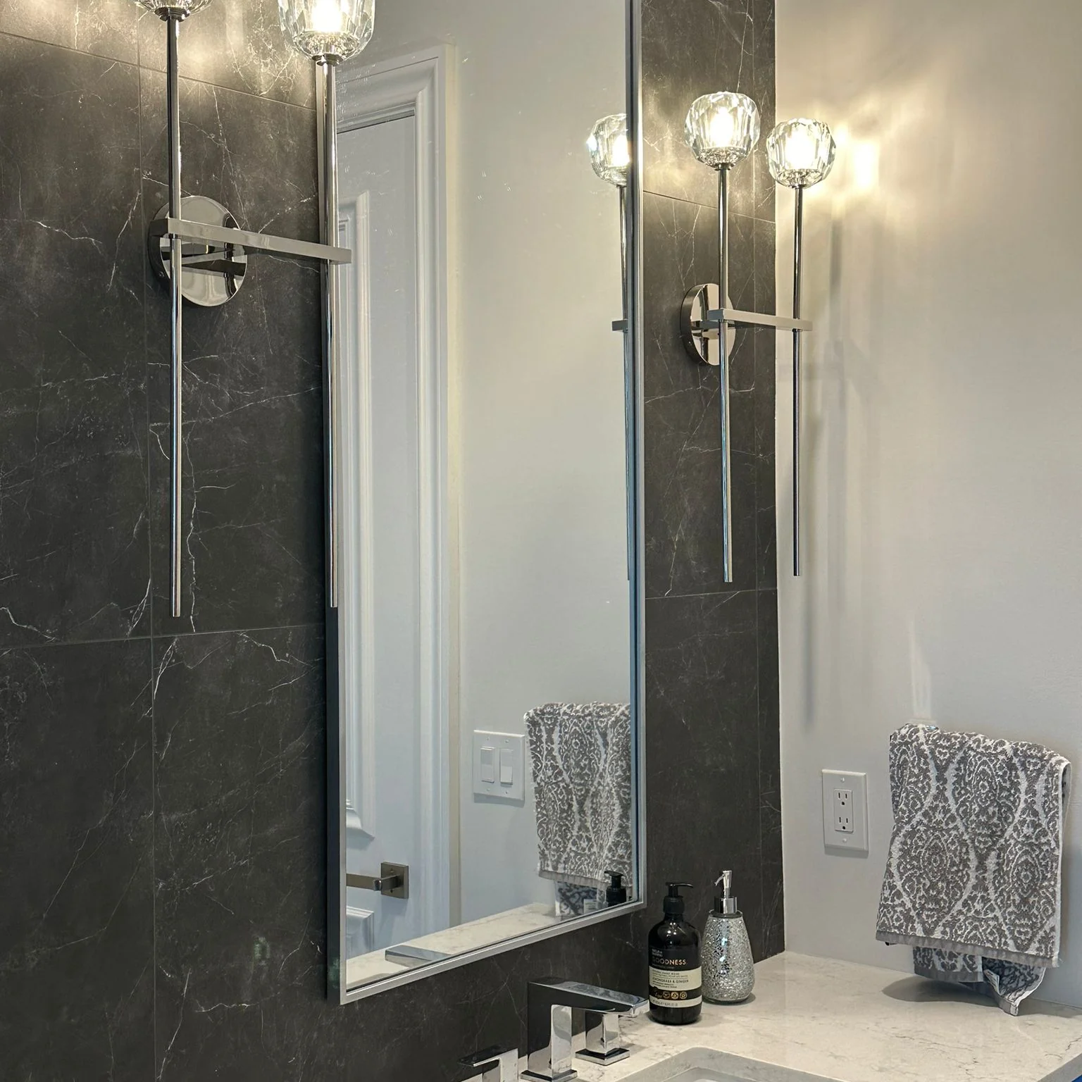Boule De Radiant Crystal Grand Wall Sconce