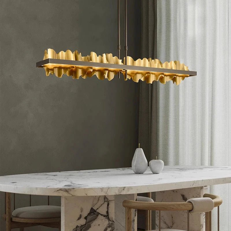 buyRivaro Brass Linear Chandelier - Morsale