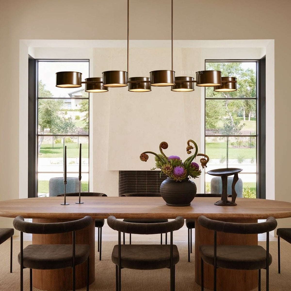 Daphne Metal Linear Chandelier