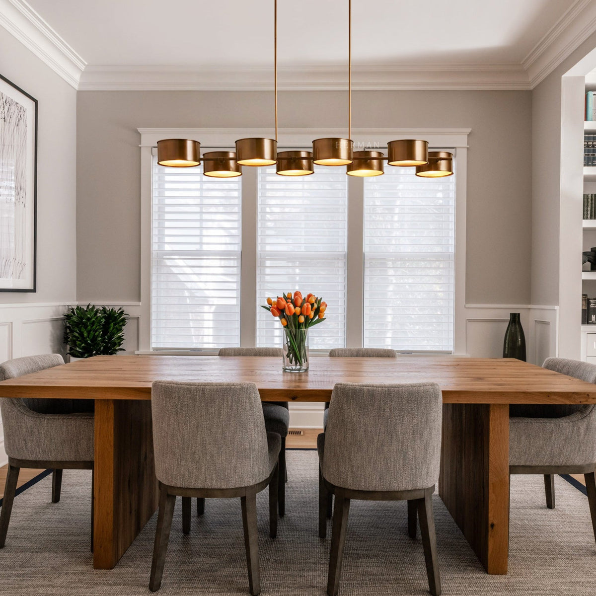 Daphne Metal Linear Chandelier