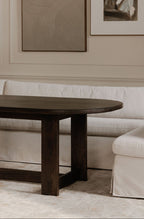 Fabio Slipcover Dining Bench
