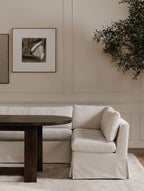 Fabio Slipcover Dining Corner Chair