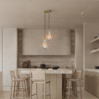 Rain Aura Glass Round Chandelier 5"