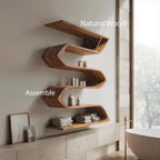 Modern Sculptural Wall Mounted Bathroom Storage For Bathroom