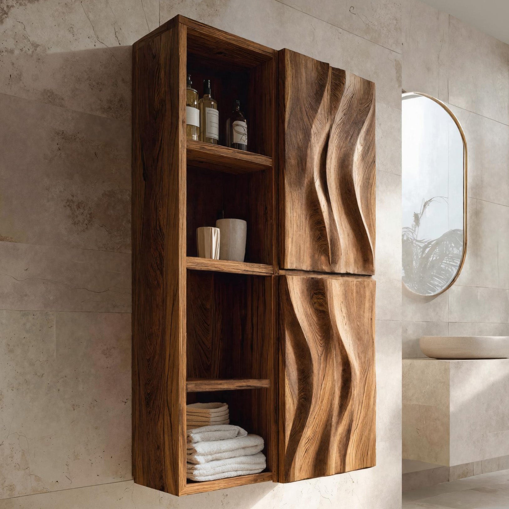 Contemporary Wall-Mounted Bathroom Cabinet For Bathroom