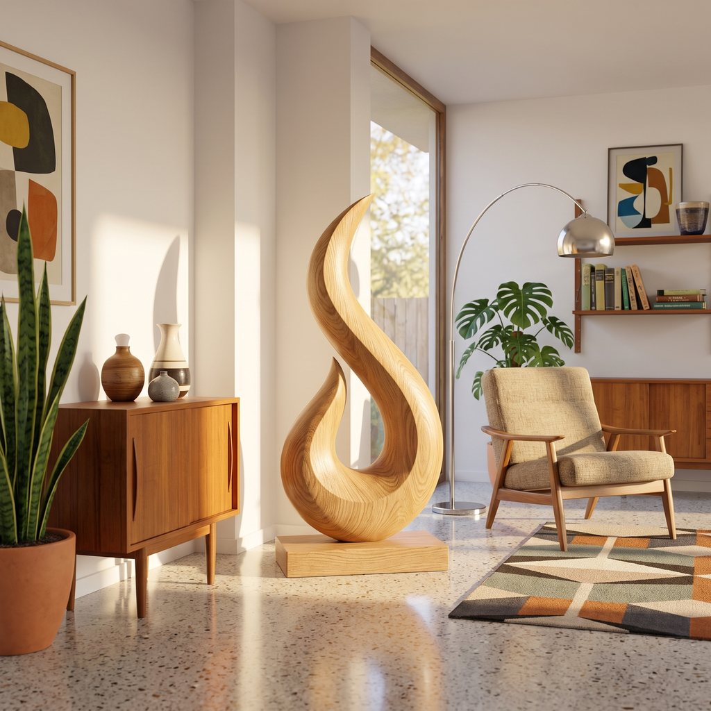 Handcrafted Abstract Sculpture For Outdoor Wall Design