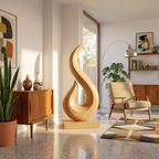 Handcrafted Abstract Sculpture For Outdoor Wall Design