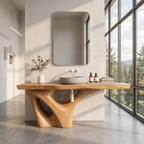 Rustic Solid Vanity For Timeless Bathroom Furniture