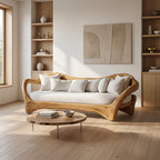 Organic Curved Sofa For Living Room Decor