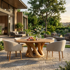 Sculptural Round Dining Table For Contemporary Interior