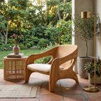 Modern Sculptural Accent Chair For Reading Corner