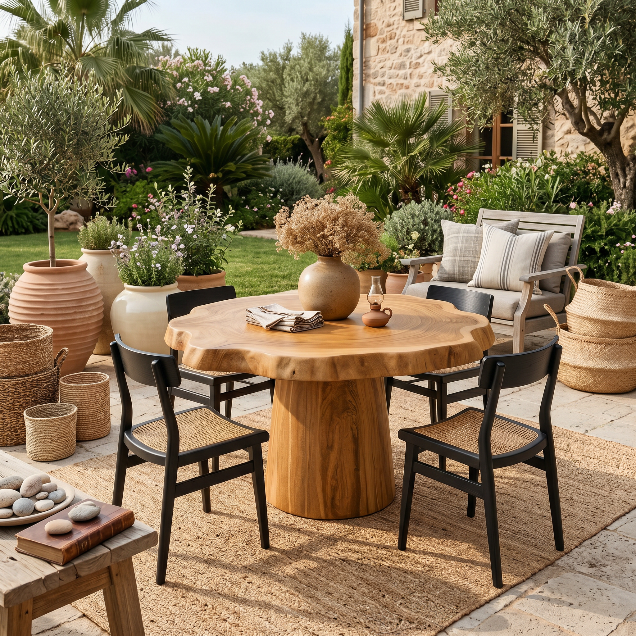 Round Pedestal Dining Table For Modern Kitchen Or Dining Room